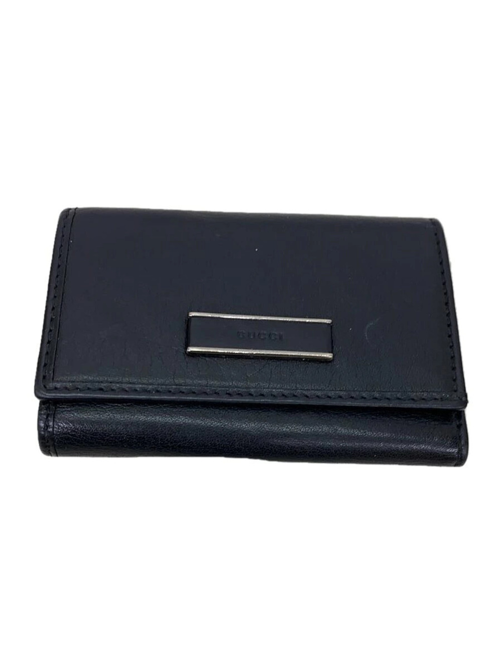 Gucci Key Case Wallet Leather Black